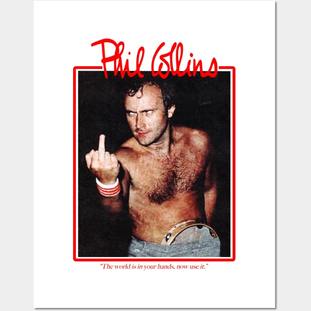 Iconic Phil Collins Wall Art by Triggers Syndicate